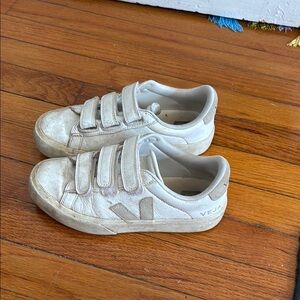 Veja White Velcro Sneakers Classic Design